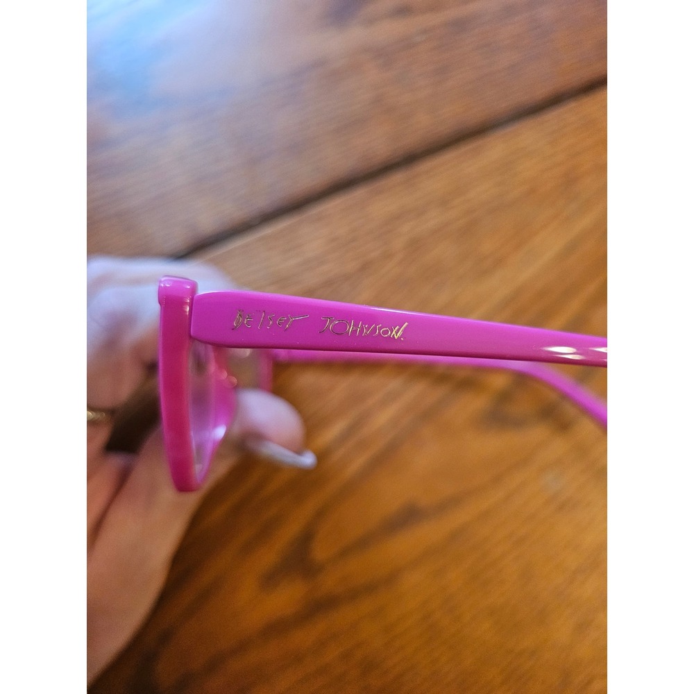 Betsey Johnson Hot Pink Cat Eye Readers +1.50 Designer Reading Glasses - Picture 4 of 4